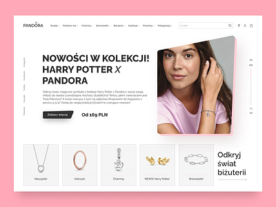 Redesign website Pandora.pl branding concept design inspiration pandora redesign ui uiux ux visual web web design webuiux