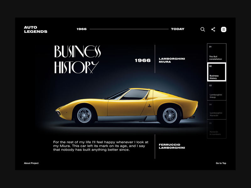 Lamborghini / Long read media / 02 long read lamborghini online media storytelling
