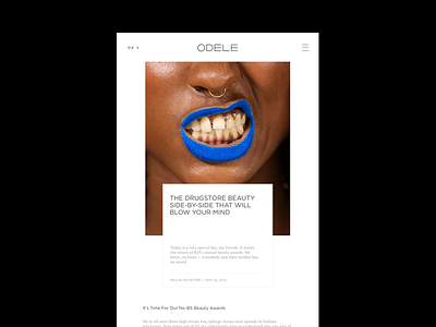 Odele — cosmetic website