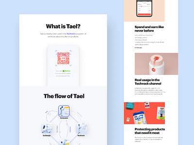 Tael website • the beginning