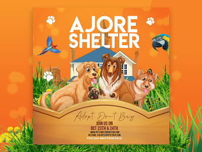 Dog Shelter ad banner (Dog lover)