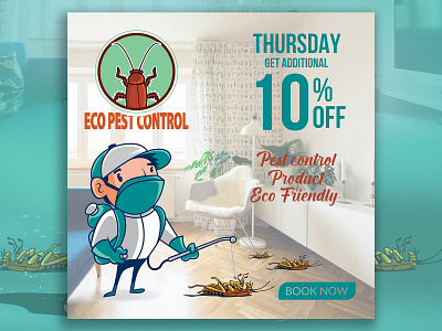 Echo pest control Instagram post design