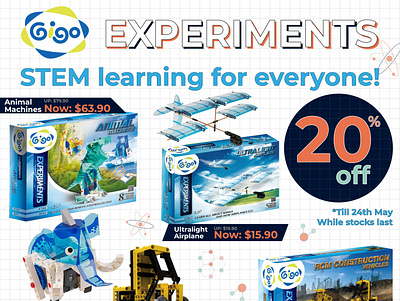STEM Learning Toys advertising branding graphic marketing campaign marketing collateral modern toys