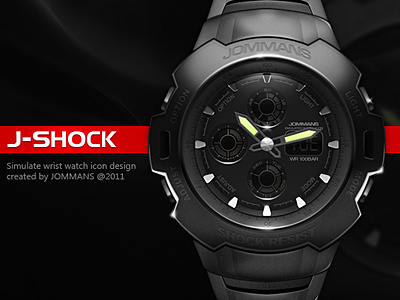 J-Shock watch icon casio g shock icon simulate watch