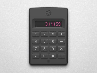 Calculator of dribbble calculator dribbble ui