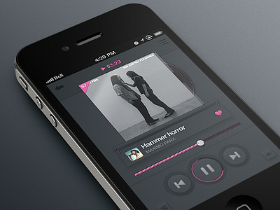 Music app app ios iphone music player ui