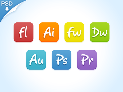 Candy Adobe [PSD] adobe ai candy colorful icon ps