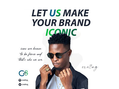Iconic Brand brand identity branding design cre8ng creative design design flyer social media design socialmedia