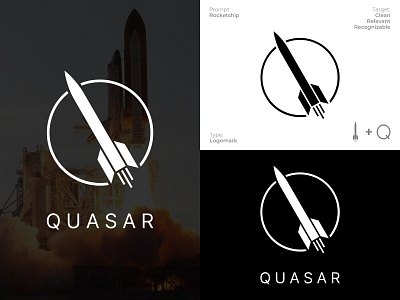 Quasar - Concept clean logo dailylogochallenge flat logo logomark minimal minimalism minimalist minimalist logo
