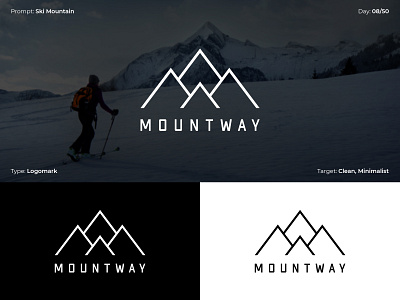 Mountway branding clean logo dailylogochallenge flat logo logomark minimal minimalism minimalist minimalist logo