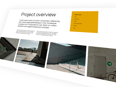 Developer portfolio - project page designbranding developer home landing landing page page portfolio typography ui ux web webdesign