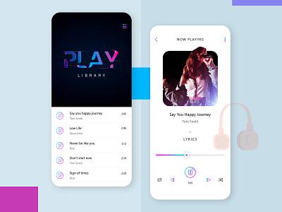 Musical Diary app design mobile mobile app design mobile ui music music app music player ui