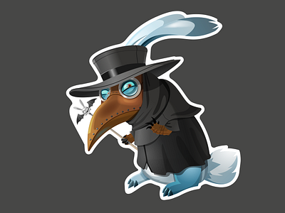 Rabbit NoWay plague doctor character illustration mascot plague plague doctor rabbit rabbit no way rabbitnoway vector vector art заяц заяцнесудьбы персонаж чума