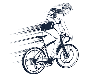 Сyclist bicycle bike cyclist girl illustration olympiad people race racer sport sportwear vector vector art woman