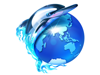 Dolphin Logo for Boonex animal character dolphin earth logotype mascot