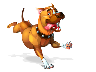 Pit Positive animal character dog mascot personal character pit pit bull terrier