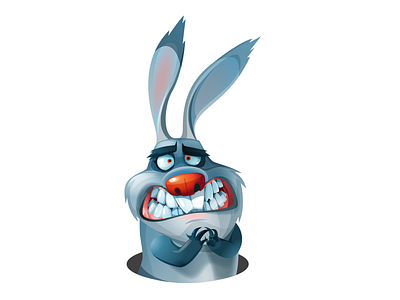 Rabbit NoWay или Заяц Несудьбы-6 animal character character design emotion emotions illustration mascot rabbit rabbitnoway sticker stickerpack vector vector art вектор заяц заяцнесудьбы персонаж эмоция