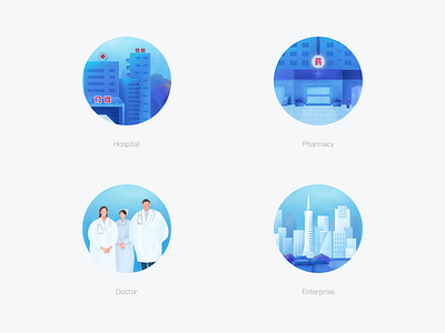 Cooperation with Wehealth doctor health hospital illustration pharmacy