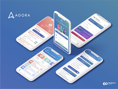 Agora Education Mobile App & Dashboard app dashboard design design design agency flat minimal mobile app design studio design ui ux website