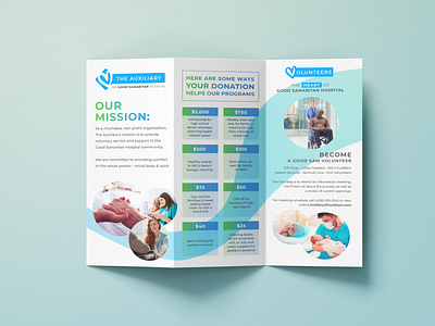 Trifold Brochure for The Auxiliary of Good Samaritan Hospital