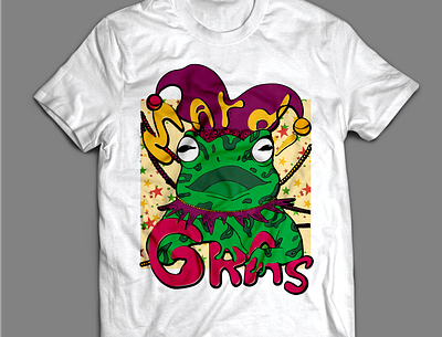 Mardi Gras T-Shirt Design design illustration typography