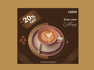 coffee sale banner 1 01 coffee bean coffeeshop discount facebook instagram restaurant sale banner socialmedia web banner