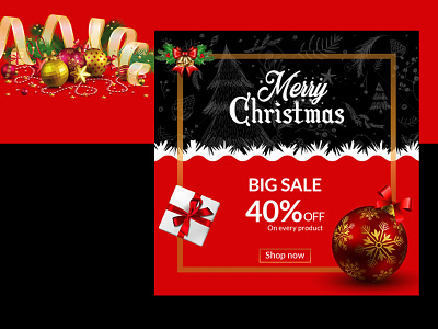 Merry Christmas sale banner discount facebook festival instagram sale banner socialmedia web banner