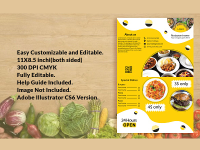 restaurant trifold brochure cafe food lunch restaurant trifold brochure