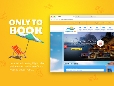 Only to Book - Travel Website Revamp - UX/UI Design