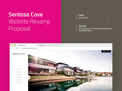 Sentosa Cove Website Redesign/ Revamp - UX/UI
