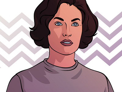 Portrait of Audrey Horne from Twin Peaks TV series