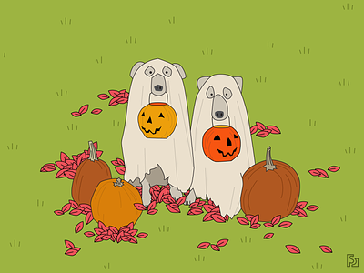 Too cute to spook! design dribble dribbleweeklywarmup graphic design halloween illustration playoffs ui ux vector