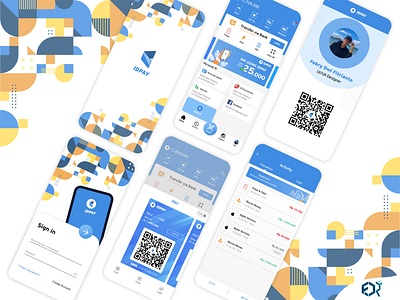 IDPAY - Online wallet and Manage ID 3d animation app art branding clean design flat graphic design icon illustration illustrator logo minimal mobile motion graphics typography ui ux vector