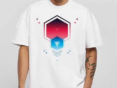 Gradients T-Shirt gradients minimal sci fi shirt t shirt tech tshirt