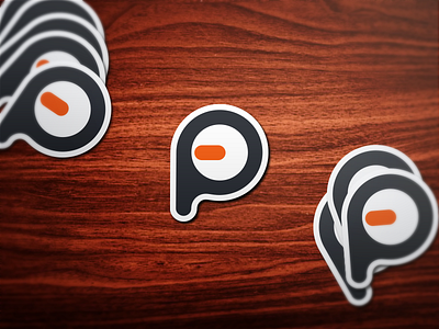 EP Logo (Stickermule) e ep futuristic initials logo minimal p rounded simple stickermule stickers