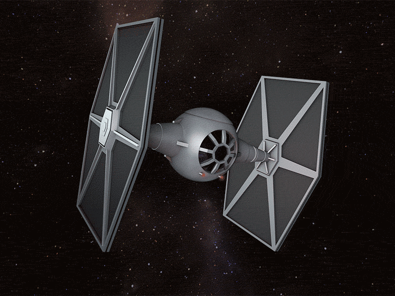 Low poly Tie Fighter