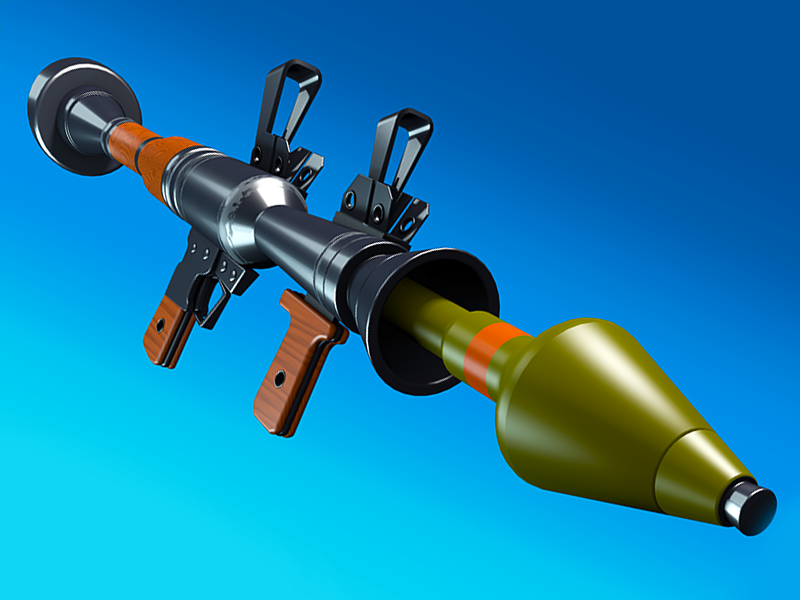 fortnite rpg render tutorial cinema 4d c4d 3d rocket launcher weapon rpg fortnite - render fortnite png 3d