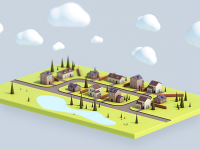 Low Poly Town