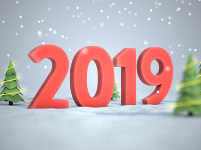 Winter 2019 2019 3d animation c4d christmas cinema 4d new year render snow tutorial winter youtube