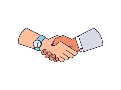 Handshake. Two male bussinesmen shaking hands. Partnership