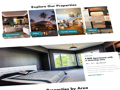 Real Estate WordPress Theme UI Design