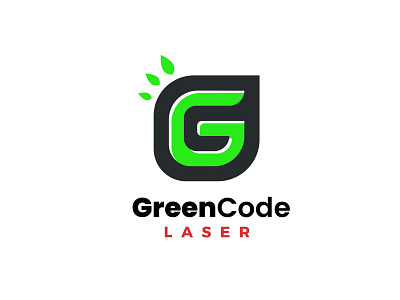 Logo Concept for an Eco-Friendly Laser Company adobe illustrator creative eco friendly green illustration leaf line logo logo logo design minimal modern typography