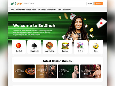 Betting Website UI Concept betting casino design graphic design modern sports ui web design website