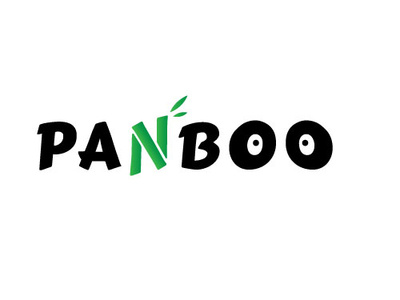 Bamboo and Panda Logo bamboo leaf panda panda logo