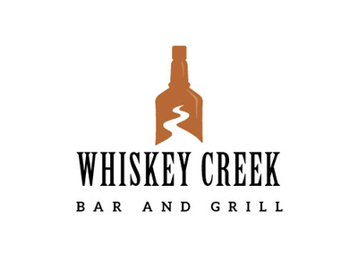 Bar Logo bar brown creek grill illustration logo minimal whiskey