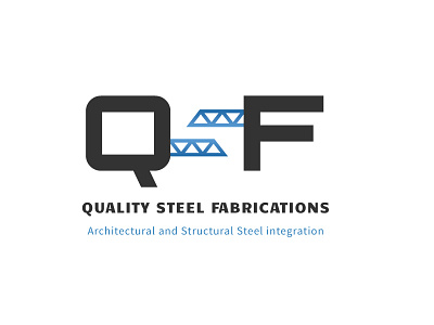 Steel Fabrication Company Logo blue bridge fabrication metal steel steel company logo steel logo