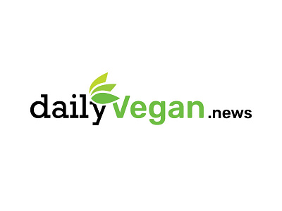 Logo Concept for a Vegan Blog Website blog daily dailylogochallenge earth eco friendly green leaf news simple typography vegan website