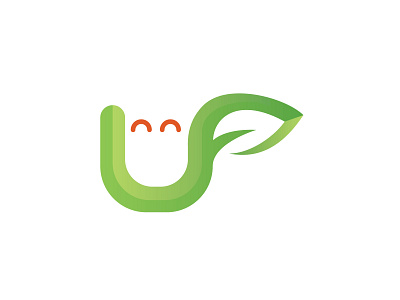 Logo Concept for an Eco-Friendly Business - Umweltffreude clean dailylogochallenge earth environment gradient logo green green logo illustrator leaf logo minimal nature typography
