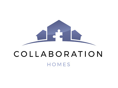Logo Concept for a home builder company. building collaboration construction game home house hut piece purple puzzle puzzle game royal swirl