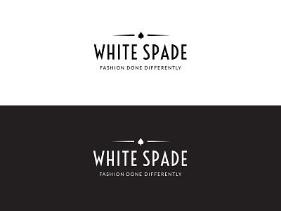 Logo Concept for a Fashion Brand black blackandwhite branding dailylogochallenge fashion logochallenge logodesign luxury luxury logo minimal spade typography vector white